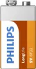 Philips Batterie 9V Longlife Phil-6F22L1F/10 Produktbild-Vorschau 2
