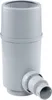 A gray plastic rain collector with a side outlet. Anteprima dell’immagine prodotto