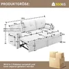 MODFU L-förmiges Sofa Polstermöbel mit Stauraum moderne Produktbild-Vorschau 7
