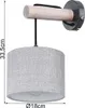 Globo Lighting Wandleuchte Metall schwarz matt, 1x E27 Produktbild-Vorschau 5
