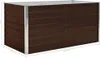 vidaXL Letto rialzato marrone 160 x 80 x 77 cm Acciaio Anteprima dell’immagine prodotto 10