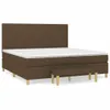 vidaXL Boxspringbett mit Matratze Dunkelbraun 200x200 cm Produktbild-Vorschau 1