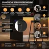 MODFU, isola da cucina nera, bancone con illuminazione LED, Anteprima dell’immagine prodotto 5