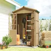 Outsunny Gartenschrank Holz Geräteschuppen mit Ablage Produktbild-Vorschau 9