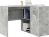 A corner desk with shelves and a drawer, shown from a diagonal angle. Produktbild-Vorschau