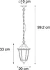 Klasyczna lampa wisząca zewnętrzna czarna IP44 - Havana Up Podgląd zdjęcia produktu 3