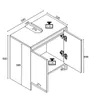 VCM Holz Waschbeckenunterschrank | Badschrank | Maße: H. 60 Produktbild-Vorschau 5