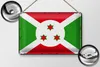 Blechschild Flagge Burundis 30x20cm Retro Flag of Burundi Produktbild-Vorschau 2