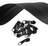 5m Outdoor Endlos-Reißverschluss wasserfest 8mm Spiral mit 10 Zippern, schwarz Produktbild-Vorschau