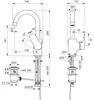 Ideal Standard Waschtischarmatur Ceraflex hoher Auslauf, Produktbild-Vorschau 3