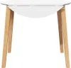 vidaXL Table de salle à manger naturelle en bois massif Voir les images du produit 5