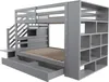Letto a castello Sweiko 90x200 cm, scala di sicurezza con Anteprima dell’immagine prodotto 8