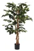 Mica Decorations Ficus Kunstpflanze - H110 x Ø65 cm - Grün Produktbild-Vorschau 1