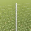 vidaXL Palo di recinzione 11 pezzi argento 140 cm acciaio Anteprima dell’immagine prodotto 4