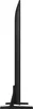 Side view of a black television on a stand. Produktbild-Vorschau