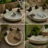 XL Vogeltränke Ø 38 cm – Vogelbad mit 3 Deko-Vögeln, Produktbild-Vorschau 7