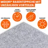 Rasenteppich 133 x 500 cm Grau Kunstrasen-Teppich mit Produktbild-Vorschau 2