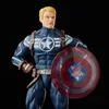 A close-up studio shot of a Captain America action figure. Produktbild-Vorschau