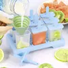 RealG RC-K-1779 Stampi per ghiaccioli, 9 pezzi, azzurro Anteprima dell’immagine prodotto 3