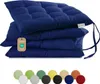 Lavea® Sitzkissen 40x40 cm, 4er Set, Navy Blau - mit Produktbild-Vorschau 1