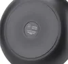 The bottom of a black frying pan with embossed text and logos. Podgląd zdjęcia produktu