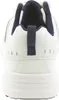 The back view of a white and blue sneaker. Anteprima dell’immagine prodotto