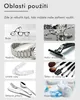 A collage of product uses, showing different items that can be cleaned with an ultrasonic cleaner. Náhled obrázku produktu