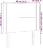 Kopfteil mit Ohren Schwarz 93x16x118/128 cm Kunstleder Produktbild-Vorschau 9
