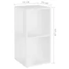 vidaXL Półka narożna biała 33x33x67 cm materiał Podgląd zdjęcia produktu 10