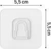 Supports adhésifs universels transparents - 10 pièces Voir les images du produit 3