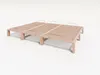Gigapur G56 Massivholz-Bett 260x200 cm – Kiefer Natur Produktbild-Vorschau 2