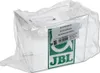A clear plastic fish handling cup with a label and branding. Produktbild-Vorschau