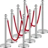 Pilastro barriera VEVOR (8 pezzi) con 4 corde di velluto Anteprima dell’immagine prodotto 1