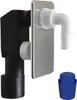 Bruckner sifon voor wasmachines, DN40/50, gepolijst Productafbeelding-voorbeeld 1