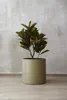 Vaso da fiori NEW RONDO in alluminio verde fango 45x45 cm Anteprima dell’immagine prodotto 3