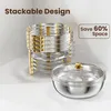WARMOUNTS Chafing Dish Set 4-dielna sada zlatá 8QT nerezová Náhľad obrázku produktu 7