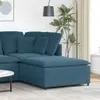 vidaXL Modulares Sofa Fußhocker-Modul Blau 100x100x48 cm Produktbild-Vorschau 2