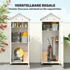 Outsunny Gartenschrank Holz extra hohe Geräteschuppen mit Produktbild-Vorschau 5