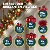 DEUBA® Weihnachtskugeln 103tlg Ø 3-8cm Kunststoff matt Produktbild-Vorschau 3