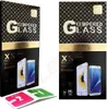 Two boxes of tempered glass screen protectors for smartphones, along with wet and dry cleaning wipes. Produktbild-Vorschau