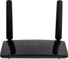 A black TP-Link Archer MR200 AC750 WLAN LTE Router with two antennas, shown from the front. Podgląd zdjęcia produktu