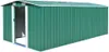 vidaXL Casetta da giardino 257x489x181 cm in metallo verde Anteprima dell’immagine prodotto 7