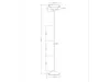 LED Deckenfluter, große Designklassiker Stehlampe 180cm für Produktbild-Vorschau 4