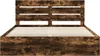 vidaXL Bettrahmen Geräucherte Eiche 200 x 200 cm Massives Produktbild-Vorschau 7