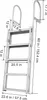 A diagram of an aluminum ladder with dimensions indicated. Produktbild-Vorschau