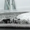 Designer Teppich mit Konturenschnitt Muster Gestreift Grau Produktbild-Vorschau 1
