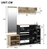Complete set van entree meubels: schoenenkast, zitbank, Productafbeelding-voorbeeld 2