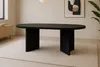 Esstisch oval mit geraden Kanten 160x90 cm Holz Produktbild-Vorschau 1