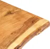 vidaXL Plateau de lavabo de salle de bain en bois massif Voir les images du produit 14