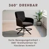 byLIVING Stuhl 2-er Set TINO / Bezug Webstoff-Mikrofaser in Produktbild-Vorschau 4